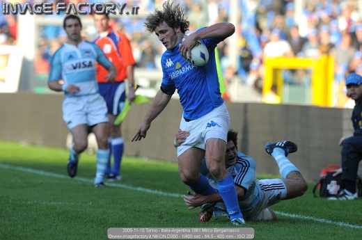 2008-11-15 Torino - Italia-Argentina 1861 Mirco Bergamasco